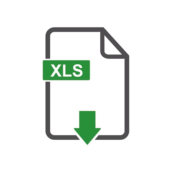 Excel downloadable file